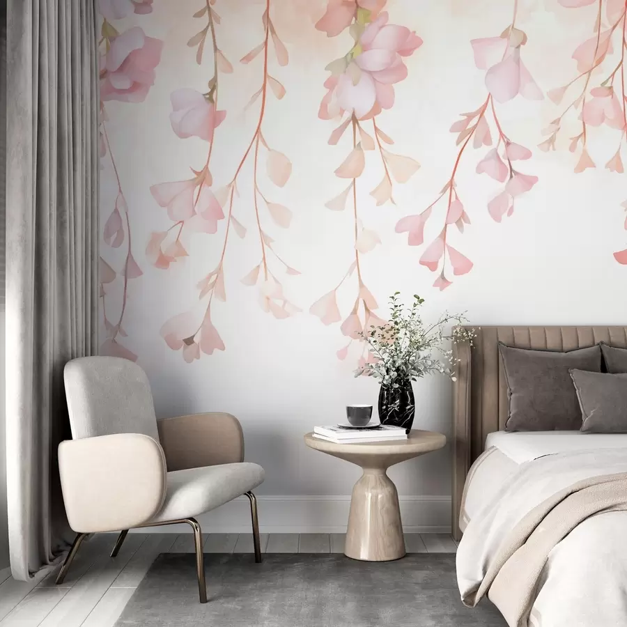 wall murals Delicate Hanging Flowers w05345