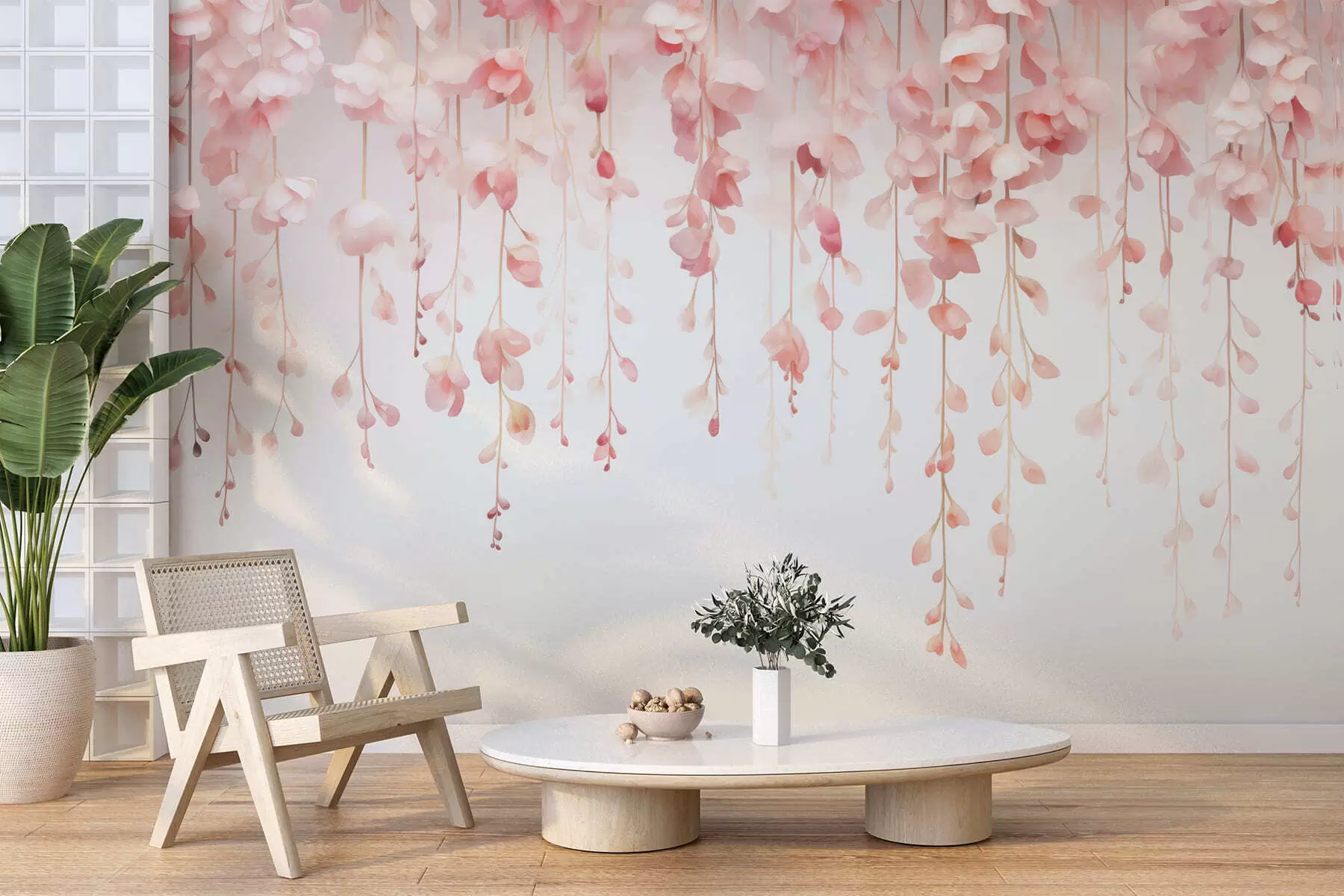 wall murals Hanging Floral Pattern w05343