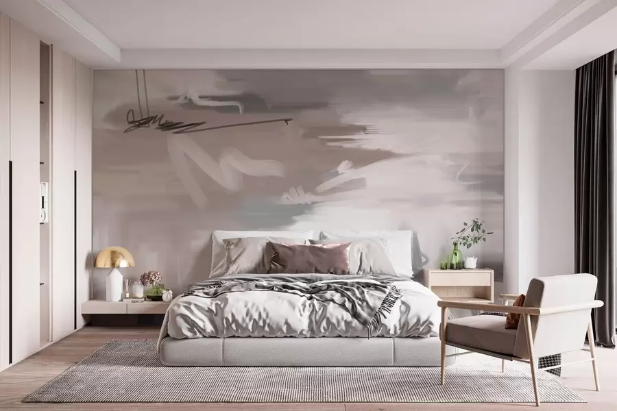 wall murals abstract art in the style of contemporary art w05235