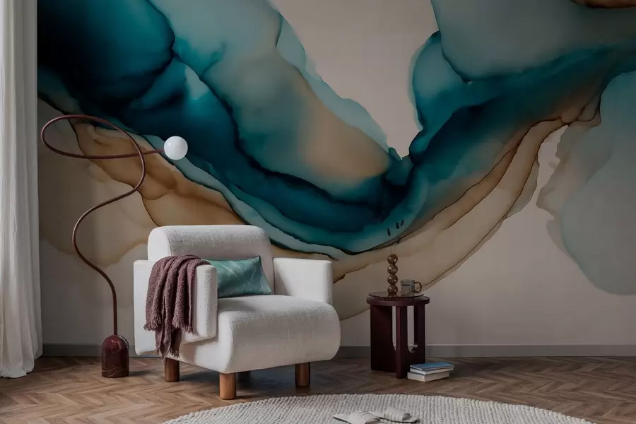 wall murals abstract texture in alcohol ink style w05238