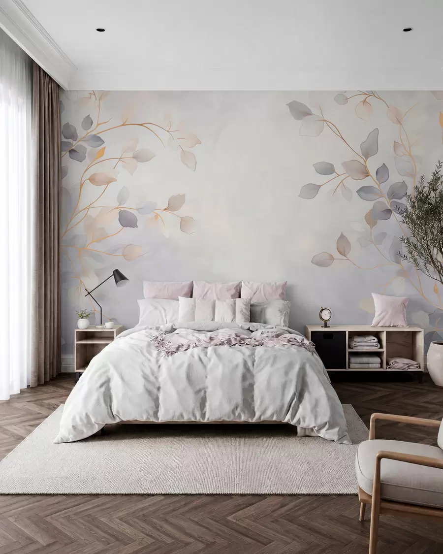 wall murals Pastel Branches in Haze w05296