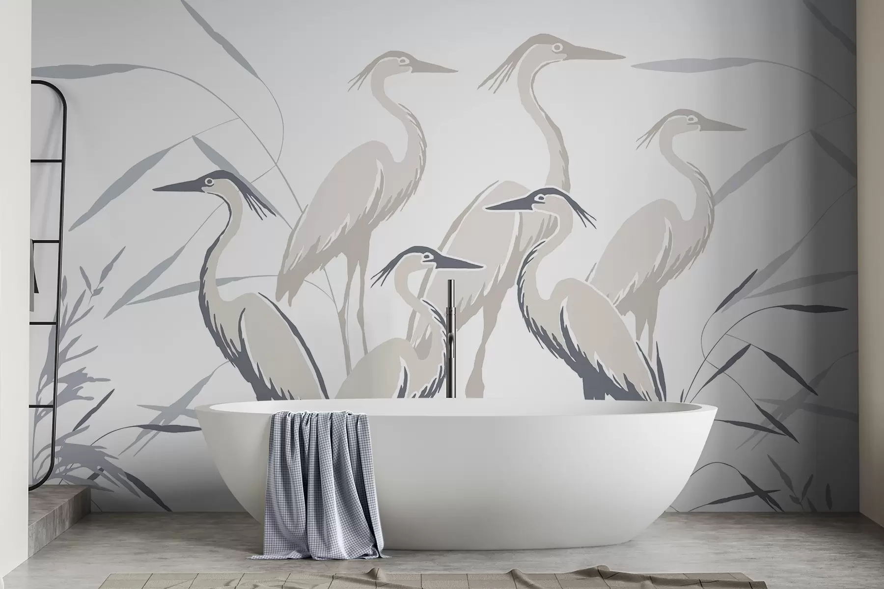 wall murals Herons w05397