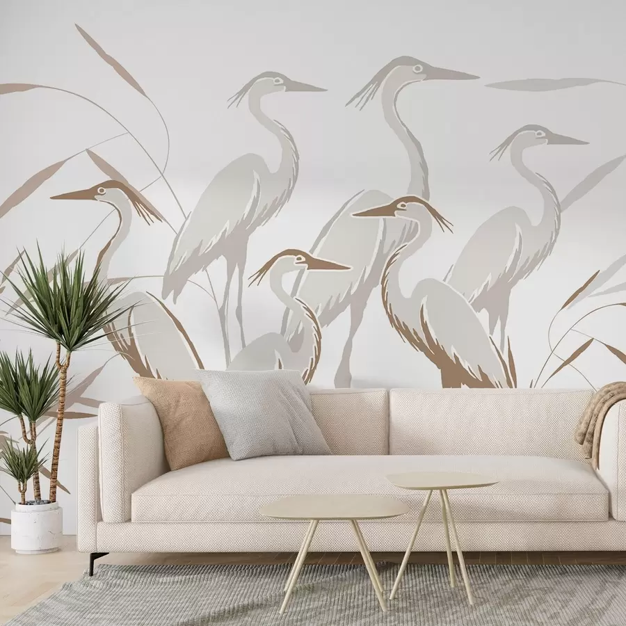 wall murals Herons w05397v1