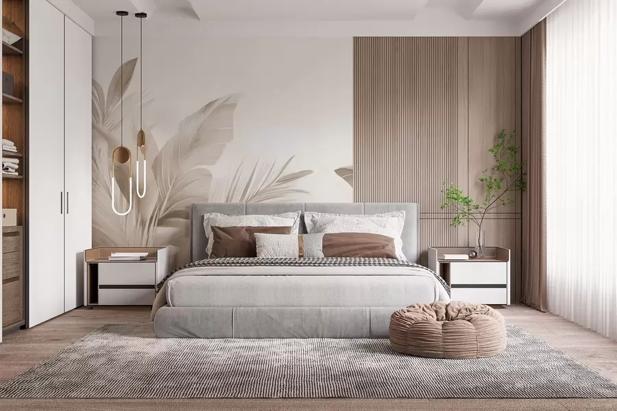 wall murals Banana leaves, long leaves w05377