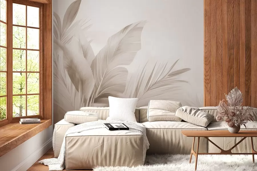 wall murals Banana leaves, long leaves w05377
