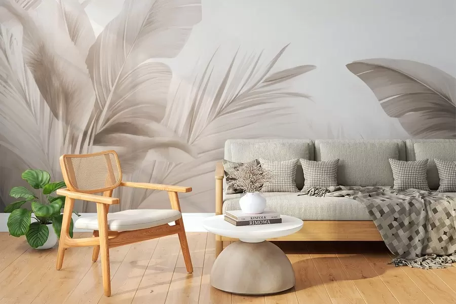 wall murals Banana leaves, long leaves w05377