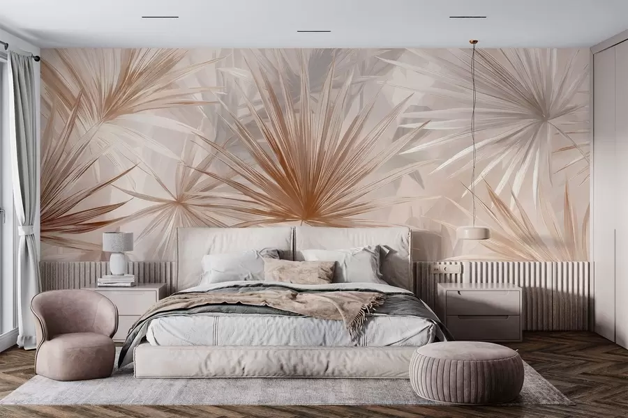 wall murals Bragea, pointed leaves w05405