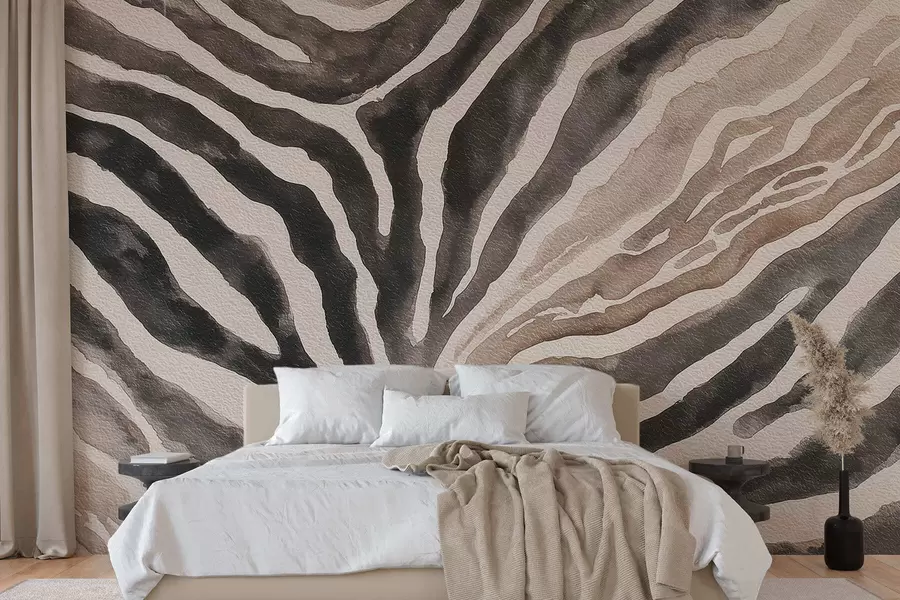wall murals Soft abstraction with natural textures in neutral tones w09801