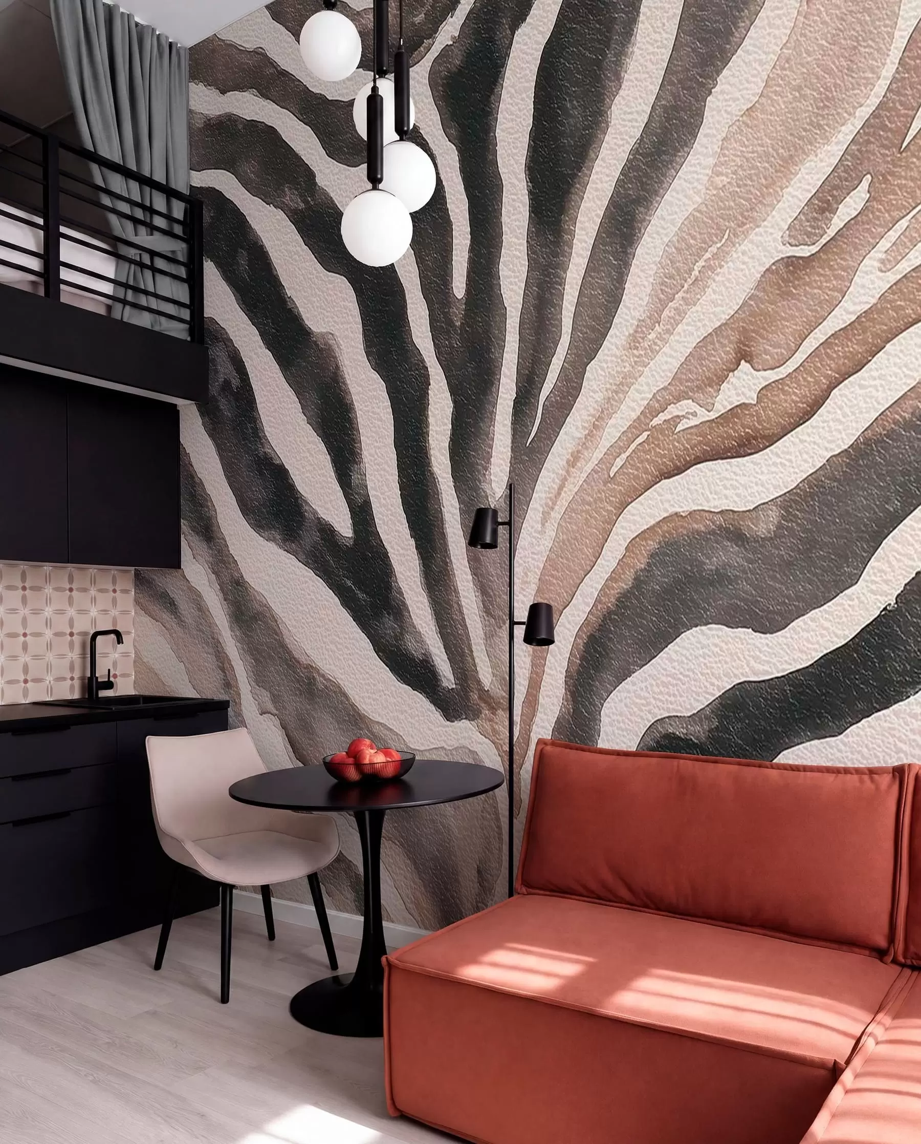 wall murals Soft abstraction with natural textures in neutral tones w09801