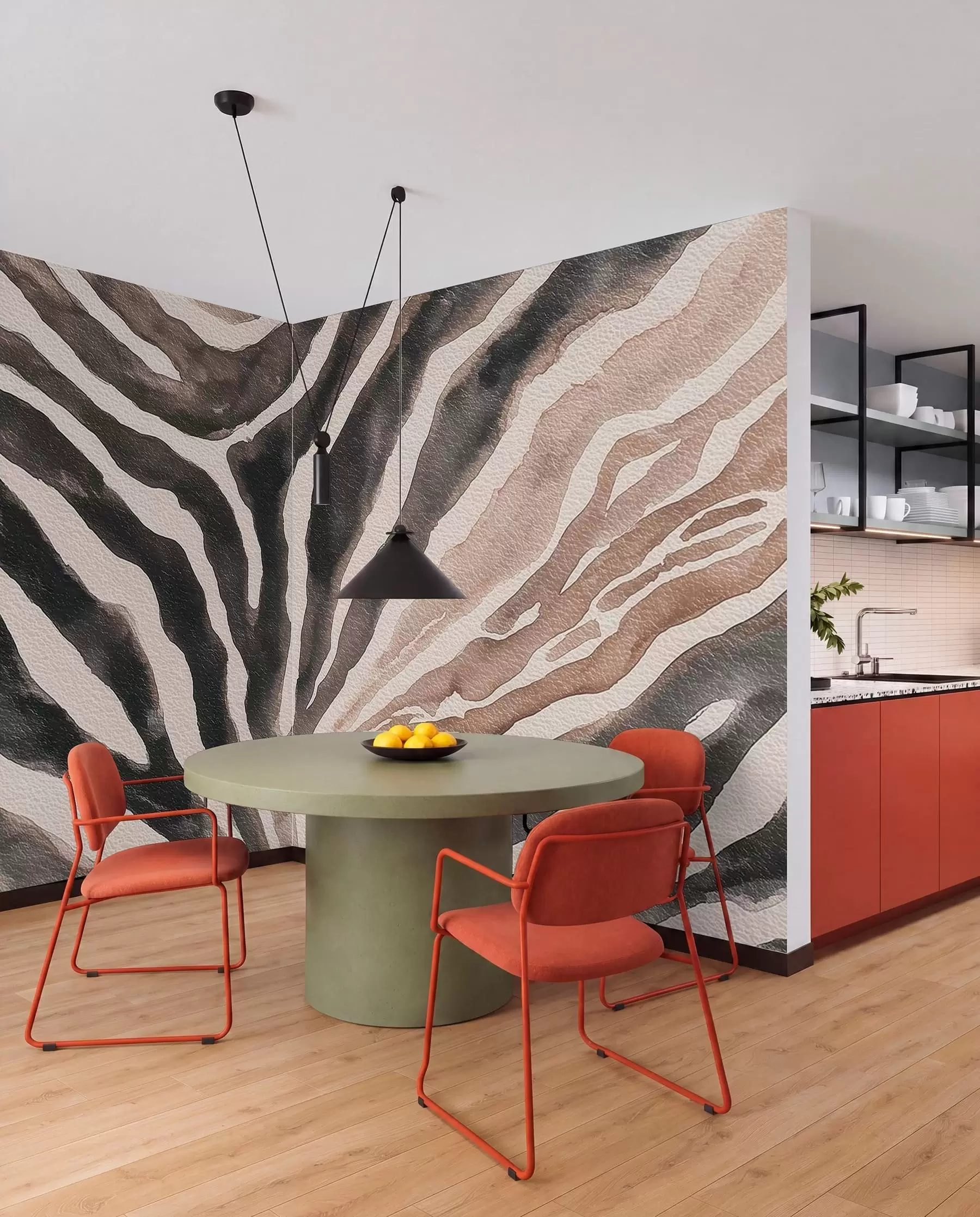 wall murals Soft abstraction with natural textures in neutral tones w09801