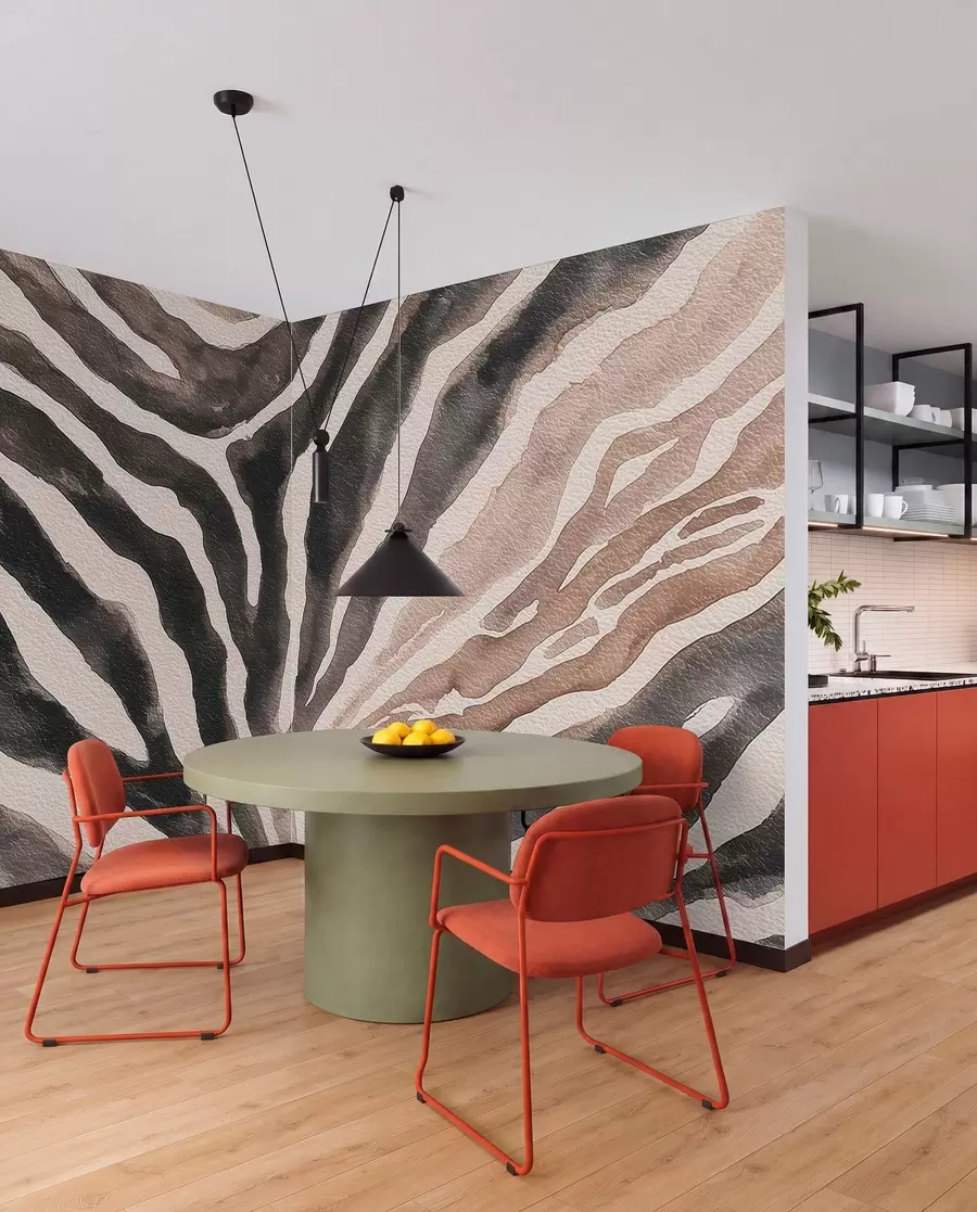wall murals Soft abstraction with natural textures in neutral tones w09801