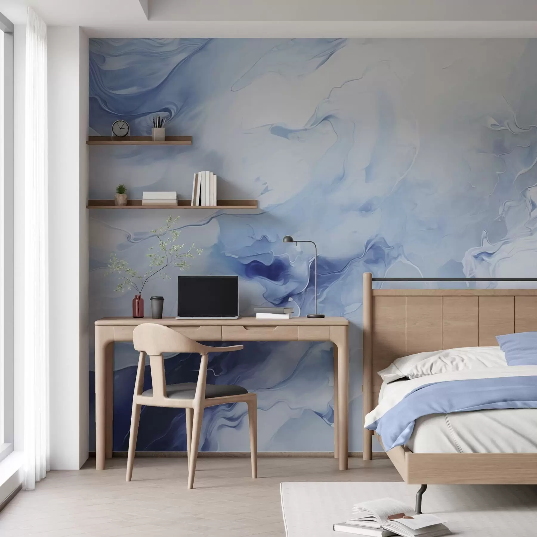 wall murals Refined marble veining w05441