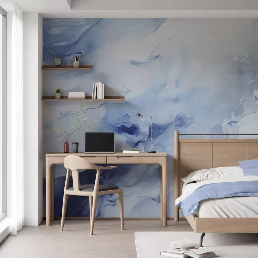 wall murals Refined marble veining w05441