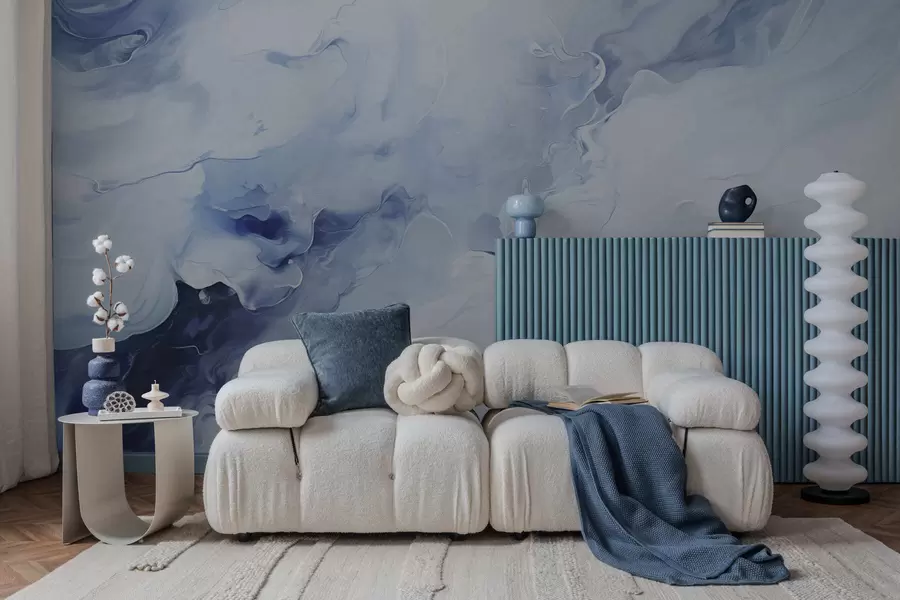 wall murals Refined marble veining w05441