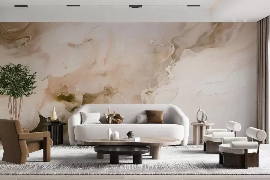 wall murals Refined marble veining w05441v1