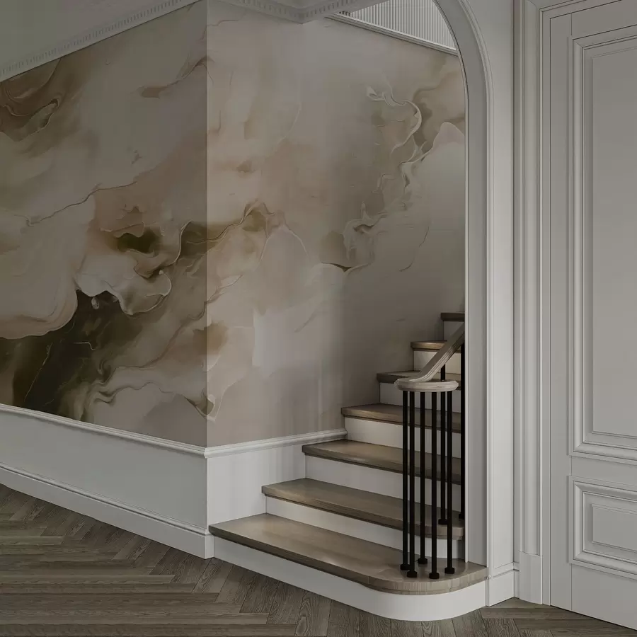 wall murals Refined marble veining w05441v1