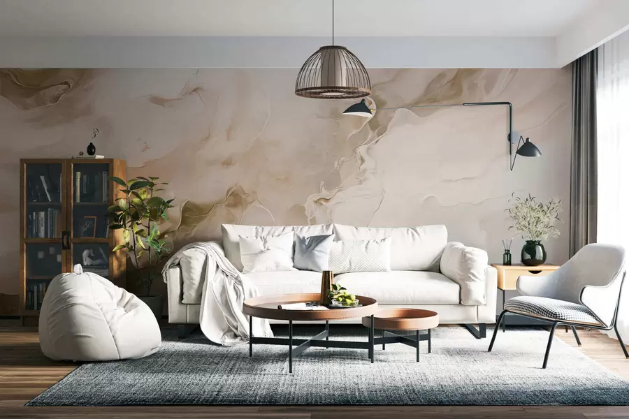 wall murals Refined marble veining w05441v1