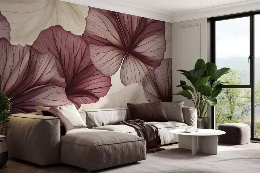 wall murals Large-scale blossoms w05443