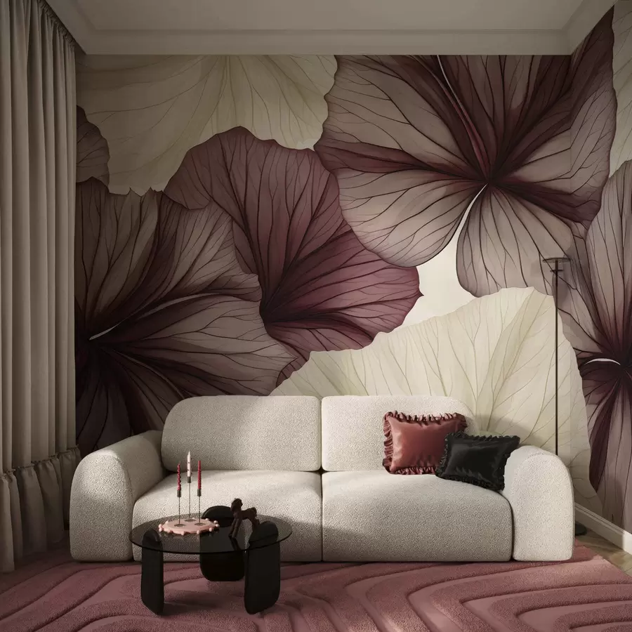 wall murals Large-scale blossoms w05443