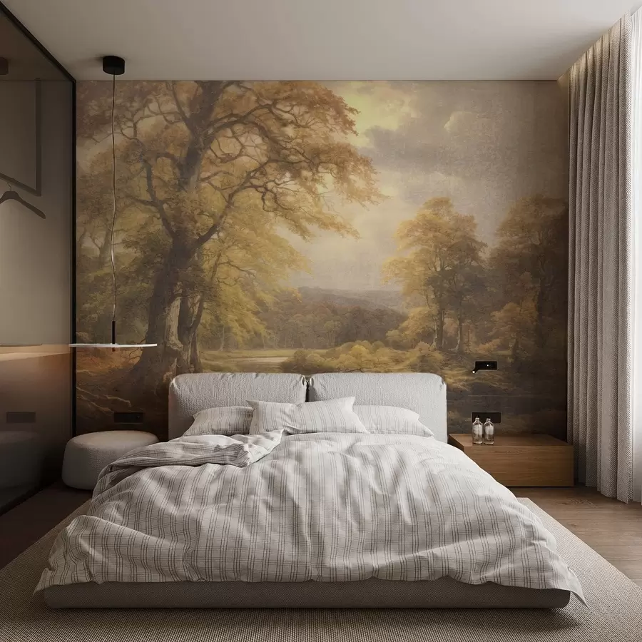 wall murals Vintage forest w05447