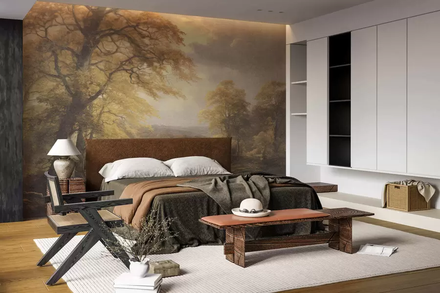 wall murals Vintage forest w05447