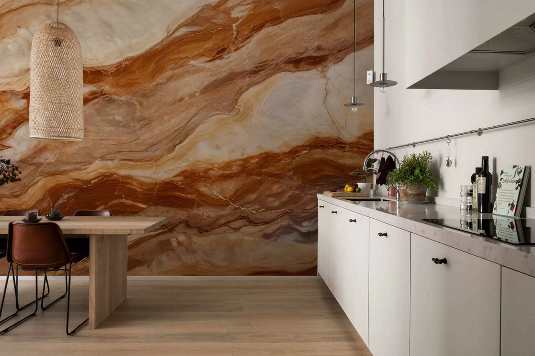 wall murals Marble effect w05455