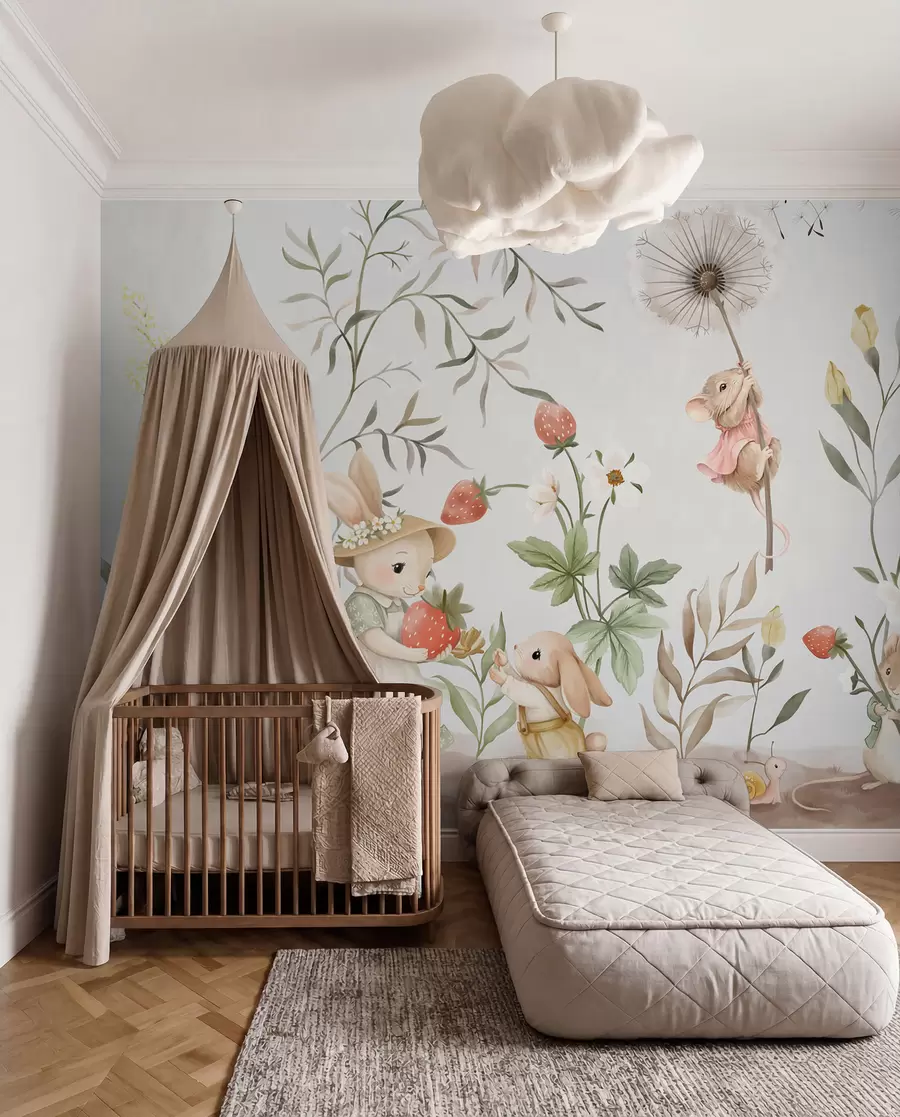 wall murals Small Lives in the Meadow w05422