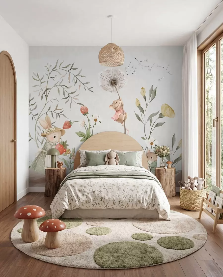 wall murals Small Lives in the Meadow w05422