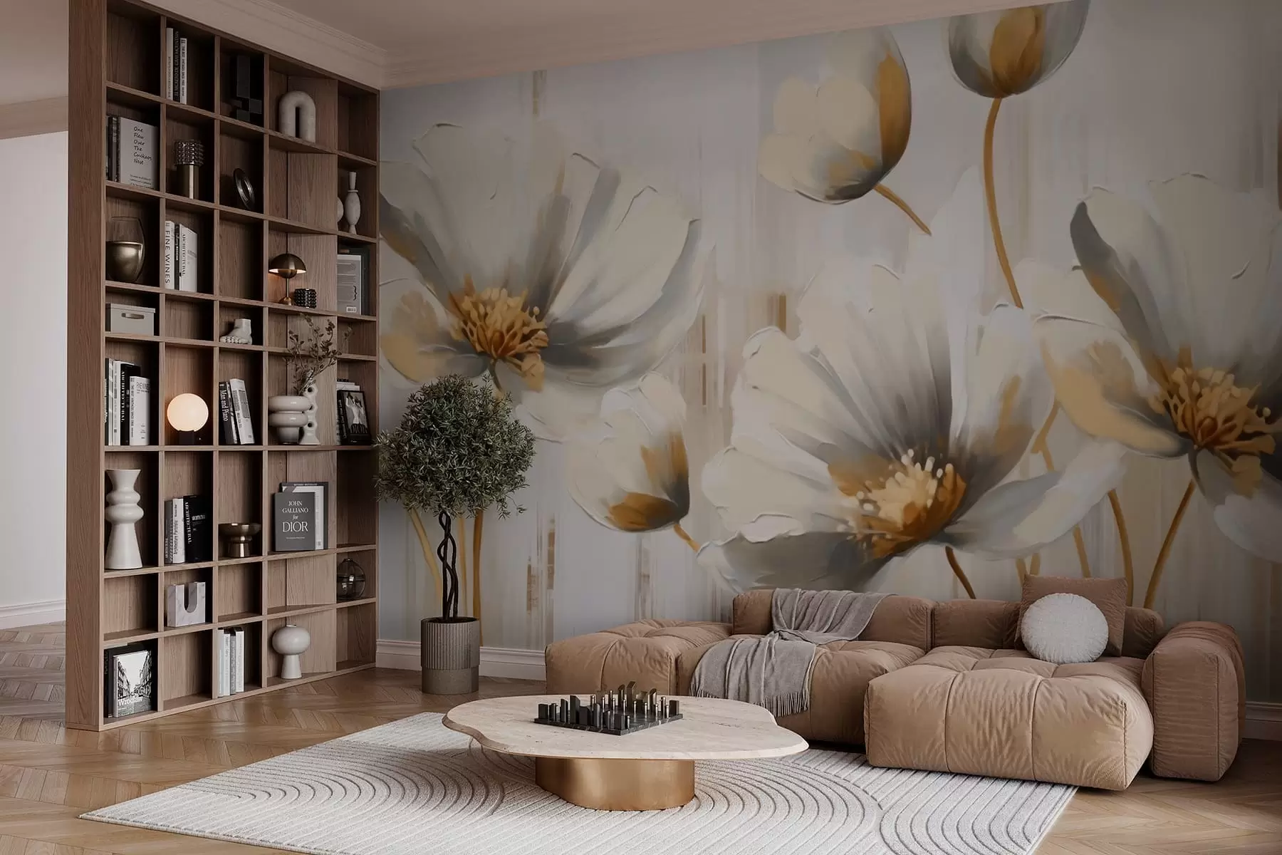 wall murals Classic Flowers w05112