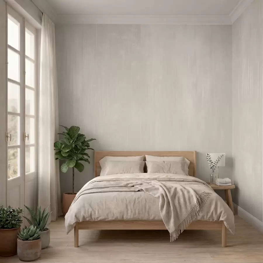 wall murals Light beige background with subtle vertical texture w05121