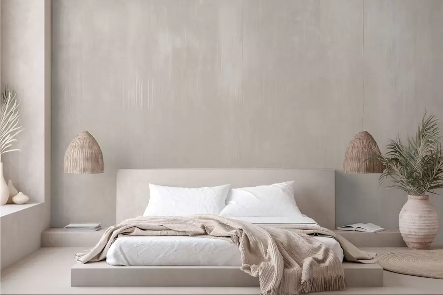 wall murals Light beige background with subtle vertical texture w05121