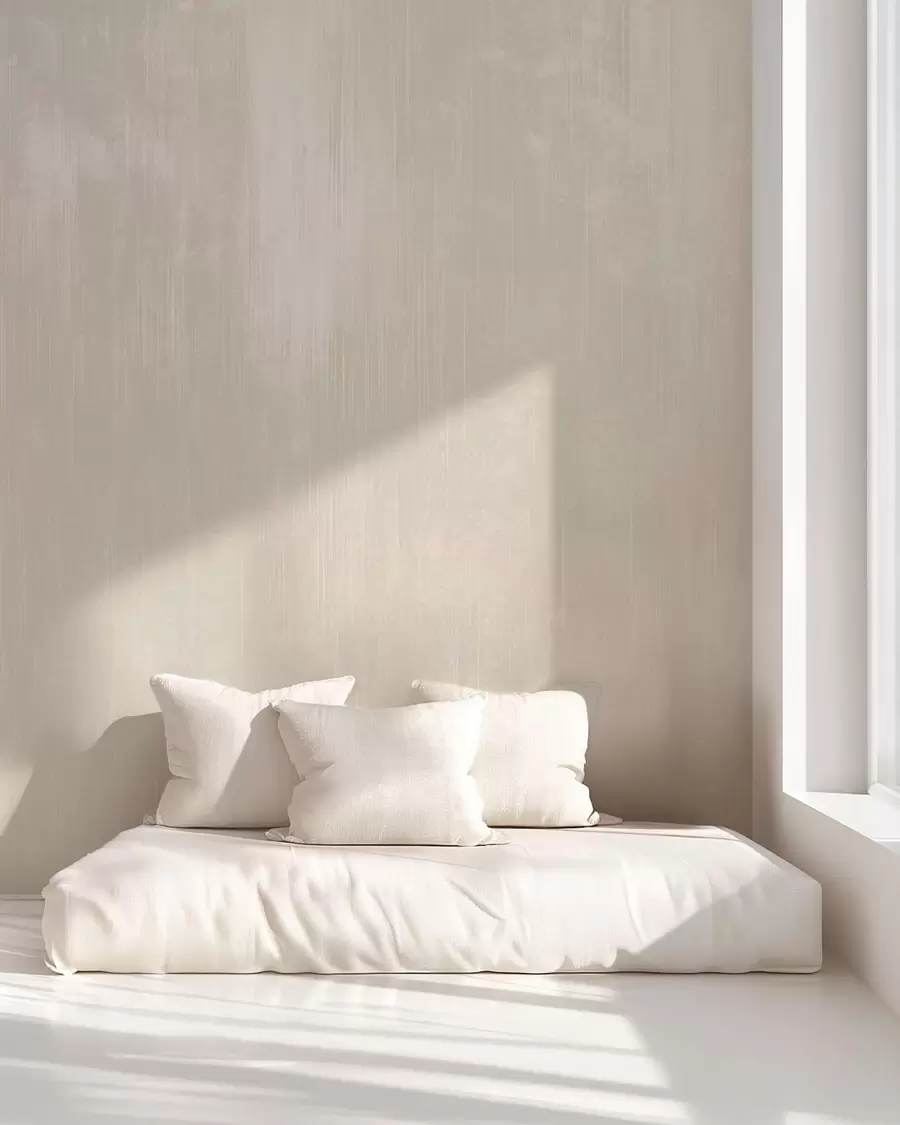 wall murals Light beige background with subtle vertical texture w05121