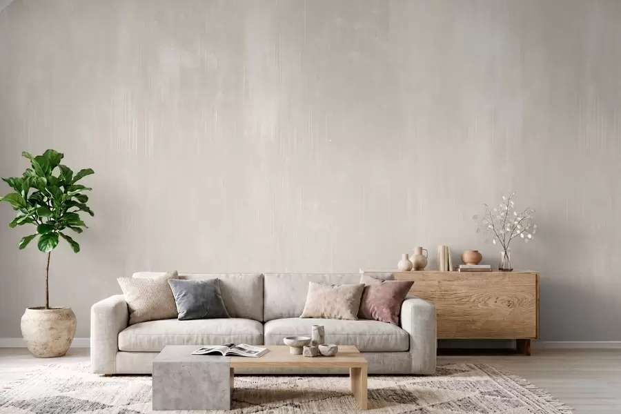 wall murals Light beige background with subtle vertical texture w05121