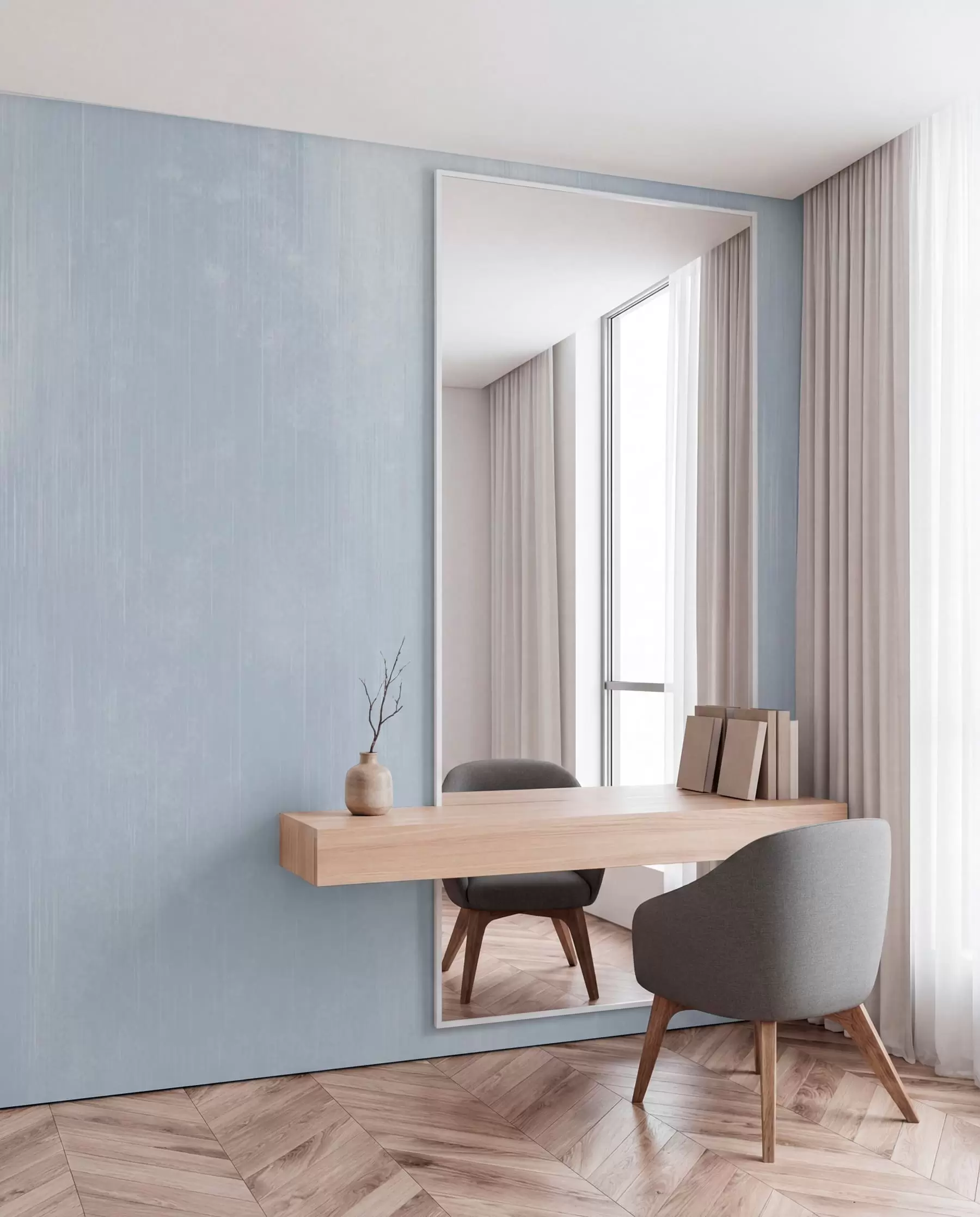 wall murals Light blue background with soft vertical texture w05121v1