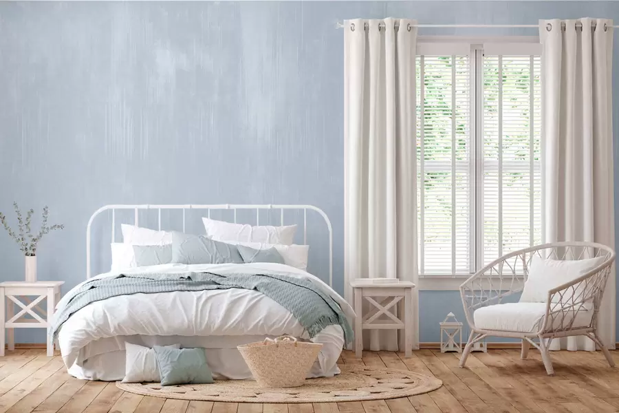 wall murals Light blue background with soft vertical texture w05121v1
