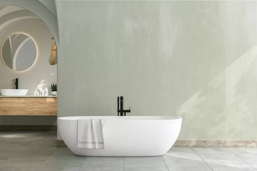 wall murals Pale green background with light vertical texture w05121v3