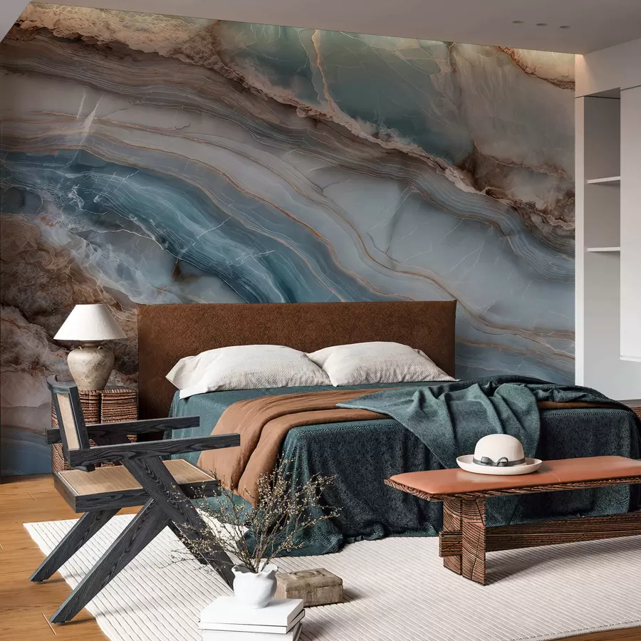 wall murals Marble waves w05488