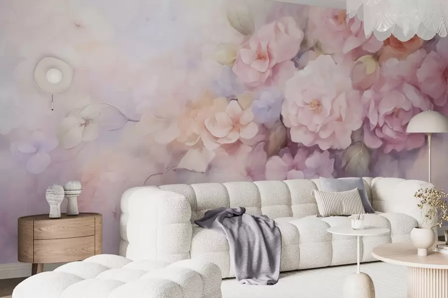 wall murals Delicate flowers w09599