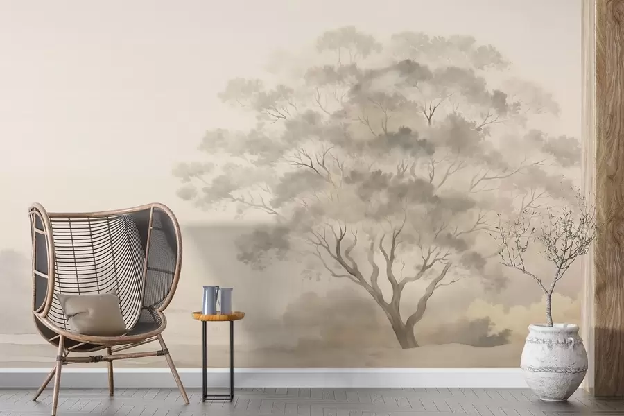 wall murals Tree in Haze w05477v1