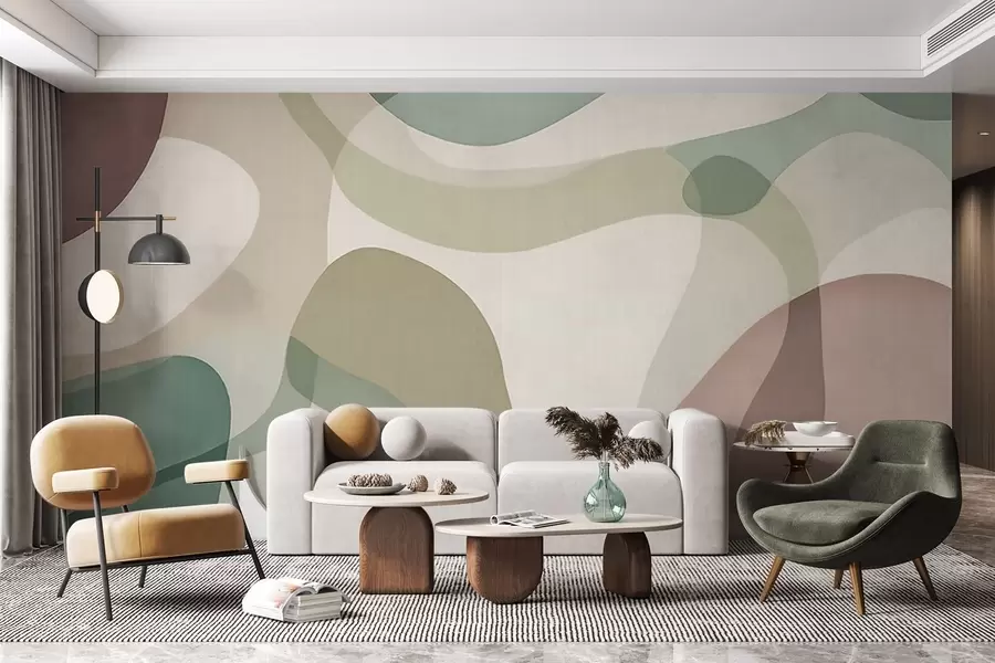 wall murals Soft Lines w05479v1