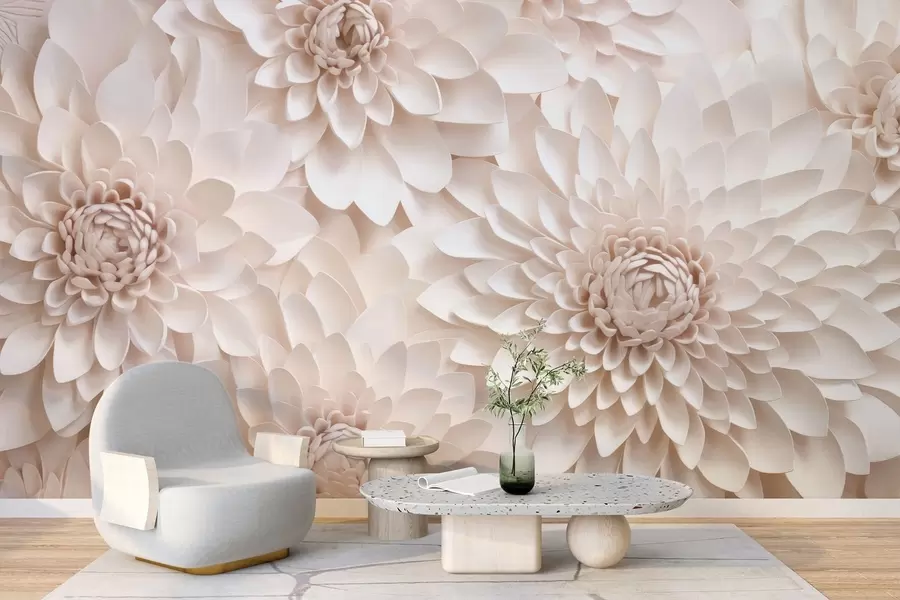 wall murals Large Flowers w05483