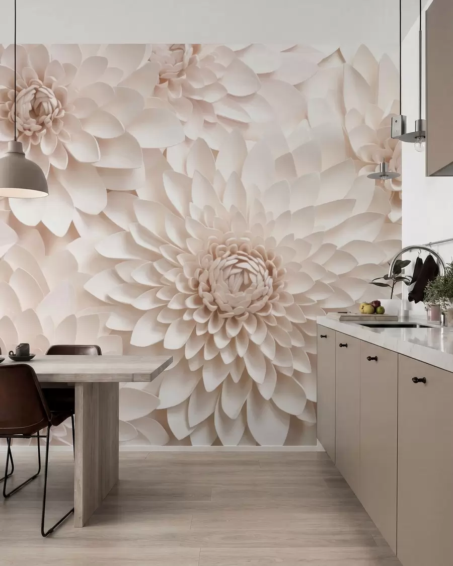 wall murals Large Flowers w05483