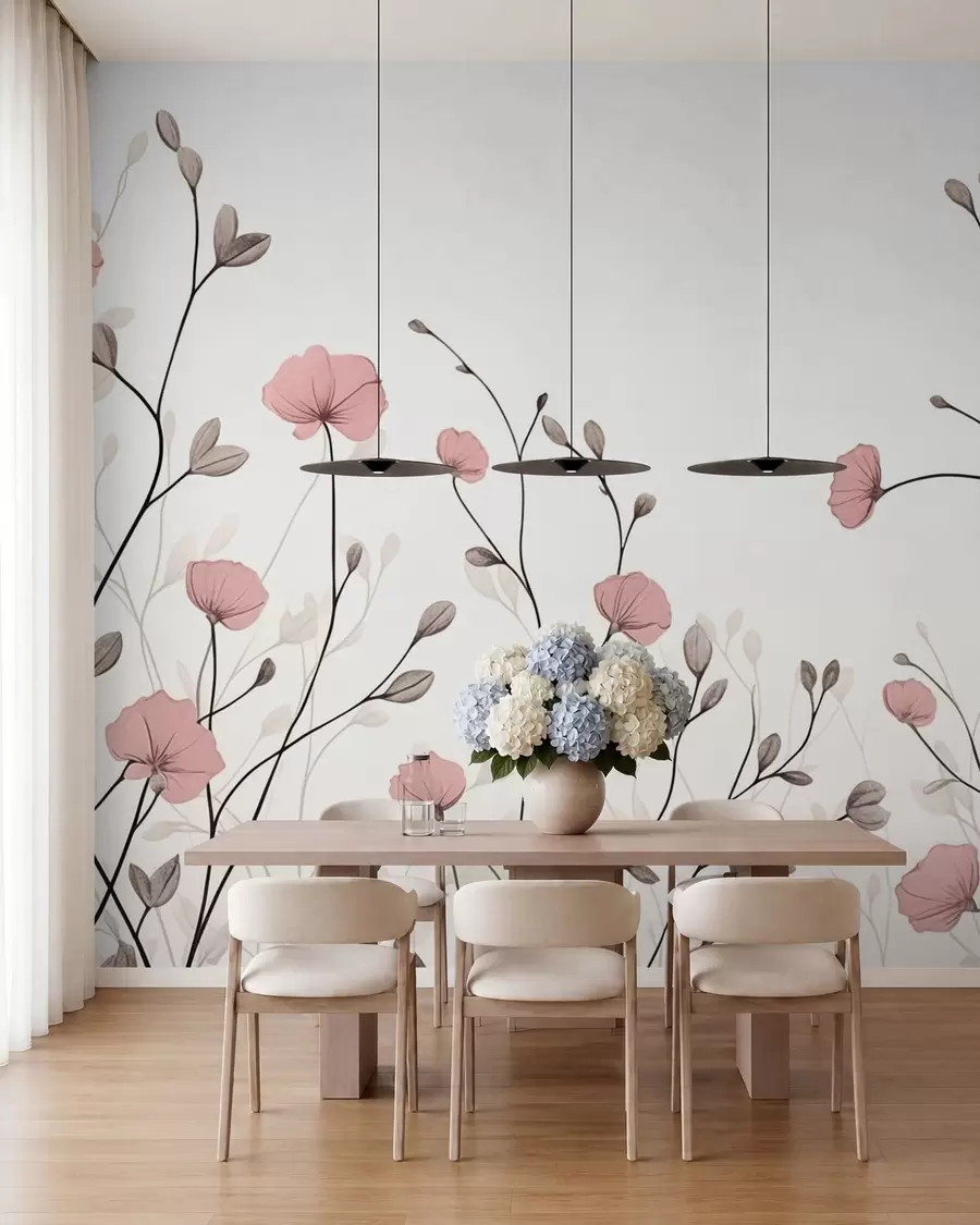 wall murals Wildflowers w05485