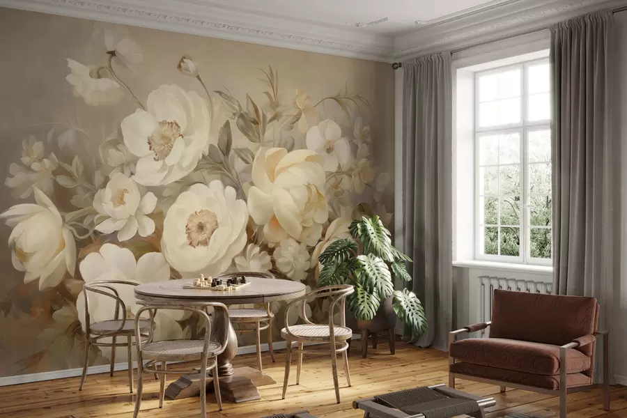 wall murals Lush bouquet w05491