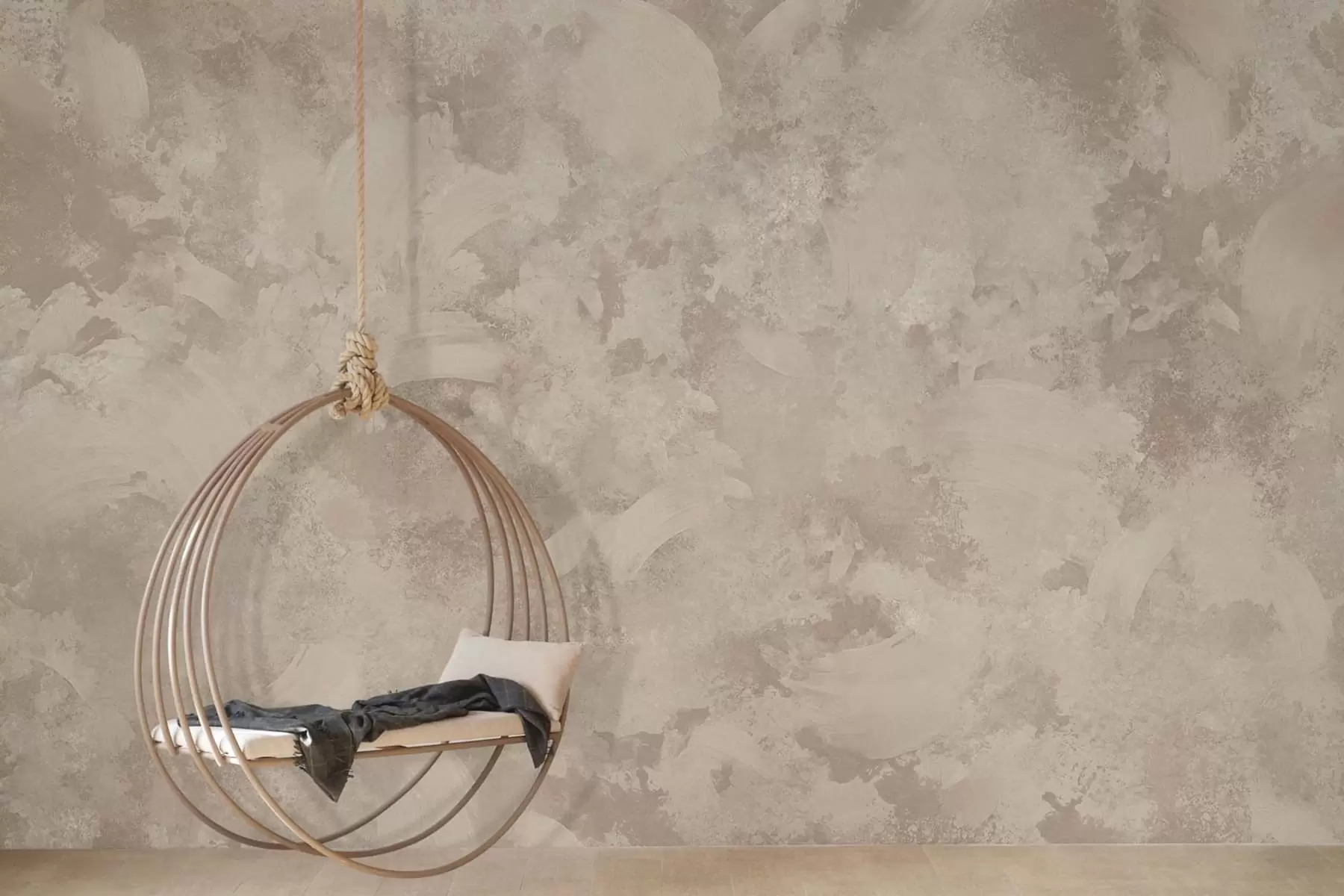 wall murals Minimalism abstract brush texture in beige tones w05160