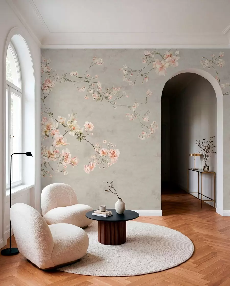 wall murals Blossom Branches on Sage w05427v1