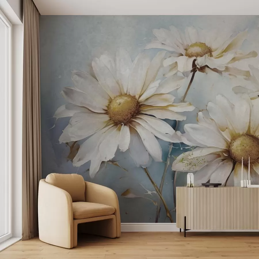 wall murals Floral lightness, daisies w09776