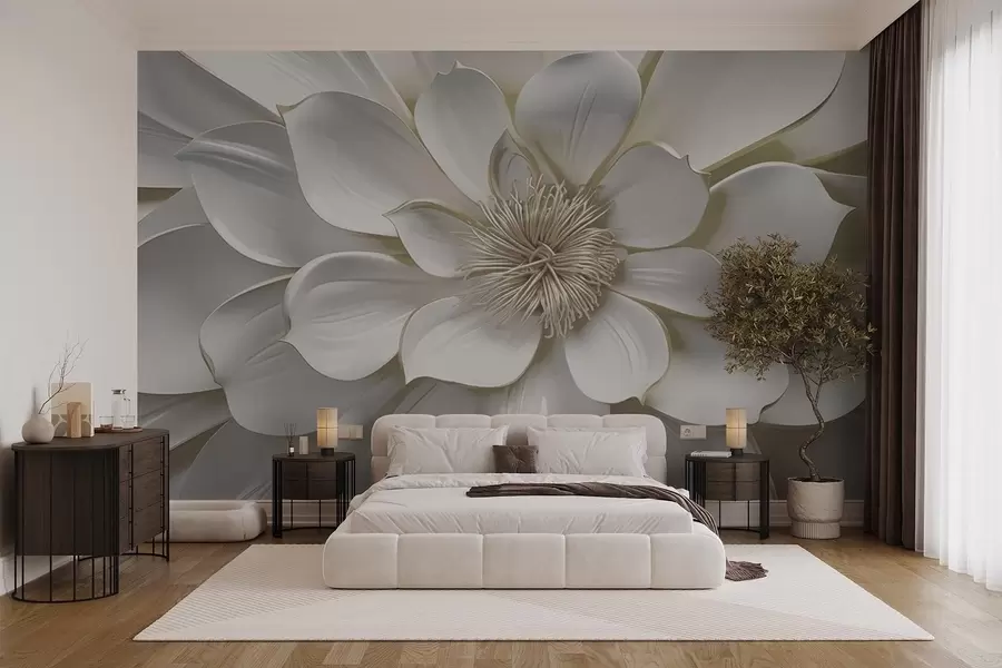 wall murals Floral sculpture w09777