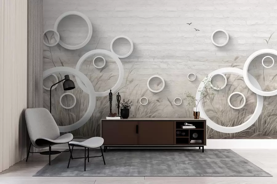 wall murals Abstract circles w09781