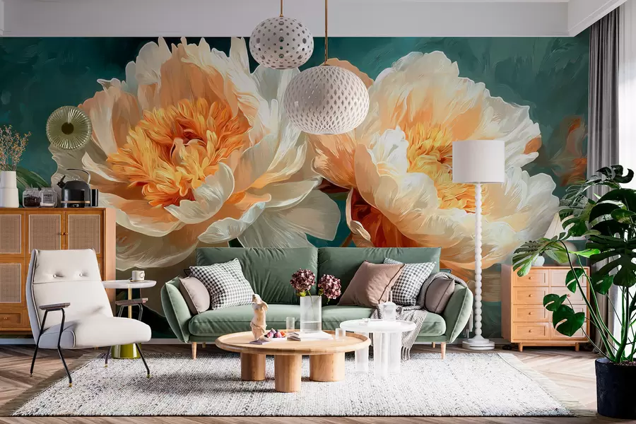 wall murals Peonies w05338